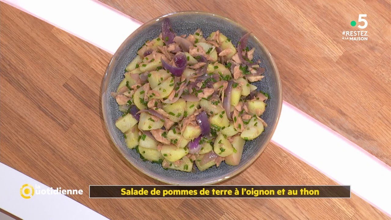 Coup d'food : Salade de pommes de terre à l’oignon et au thon - La Quotidienne