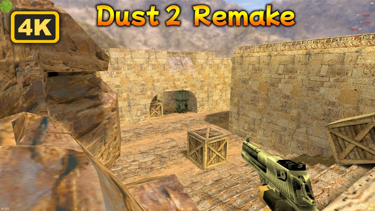 🔥 CS 1.6 Nostalgia &ndash; Dust2 Remake vs Expert Bots [No Commentary | 4K 60FPS]