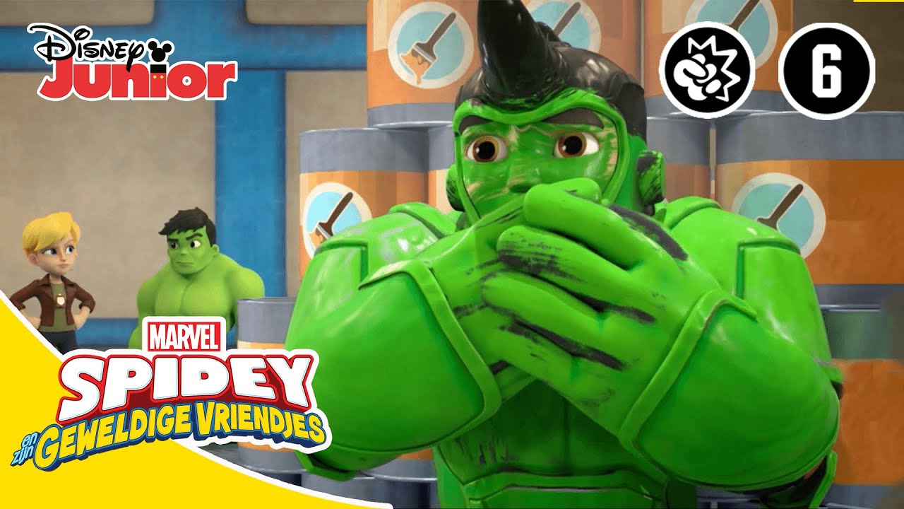 🧑&zwj;🤝&zwj;🧑Hulk Ziet Dubbel | Spidey | Disney Junior BE