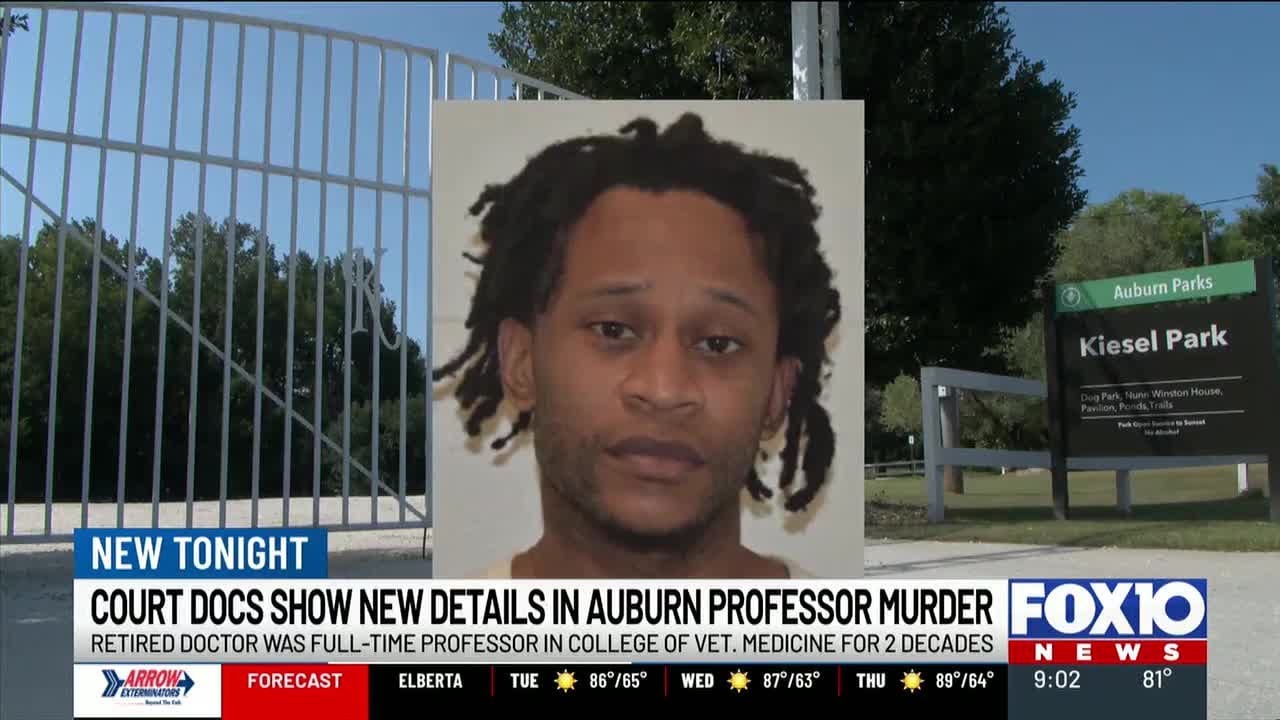 Man kidnapped, stole from retired Auburn professor before killing her, court documents say