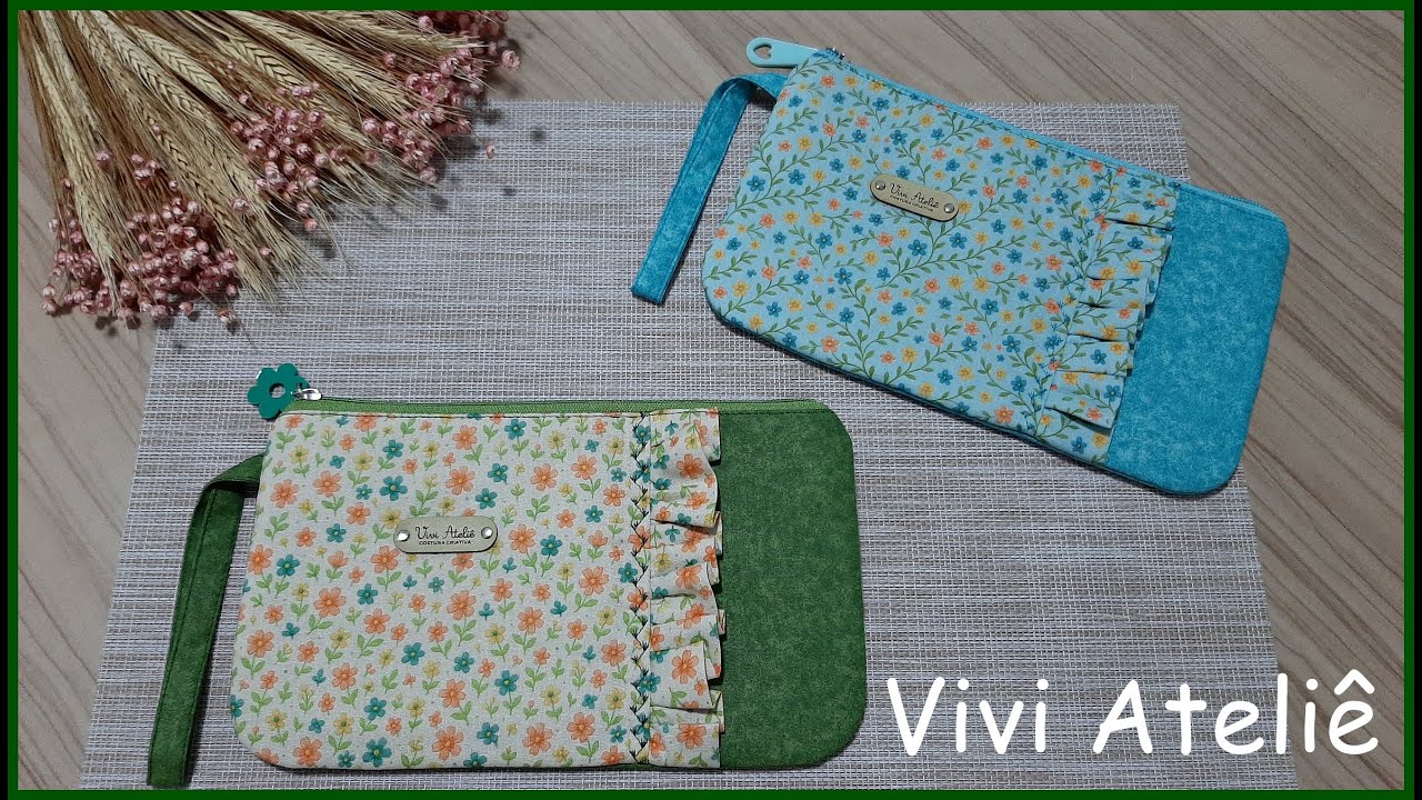 Clutch Frufru Com Babado | Passo a Passo | Vivi Ateliê