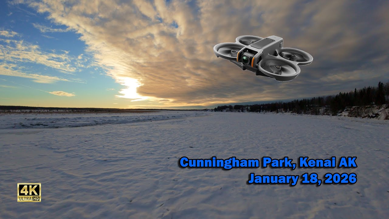 CUNNINGHAM PARK, KENAI ALASKA - Jan 18, 2026 - DJI AVATA 2