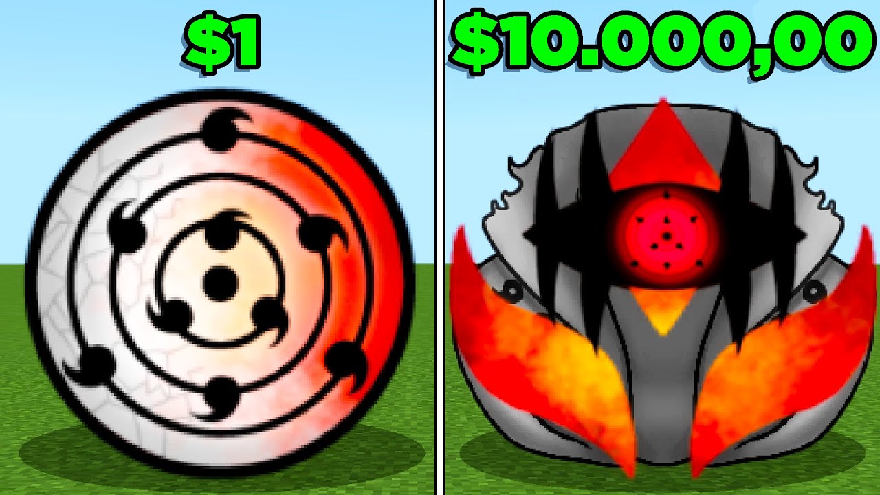 JUUBI do NARUTO DE R$1 VS R$10.000