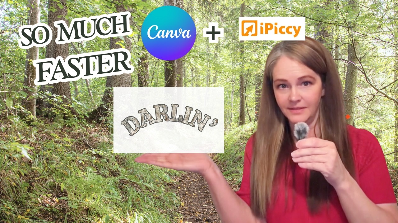 The Easiest Pattern Text Hack = Canva + ipiccy 