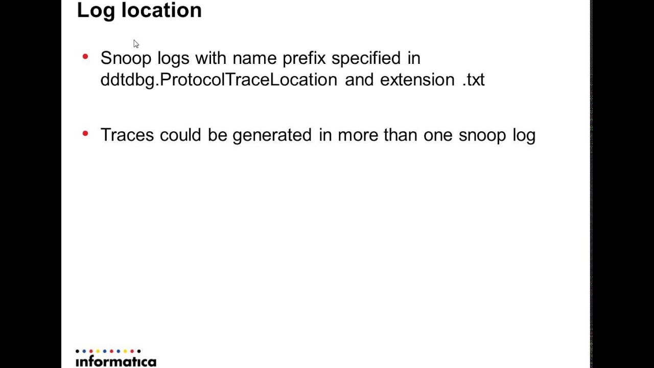 How to enable Snoop trace for JDBC connection in Data Quality