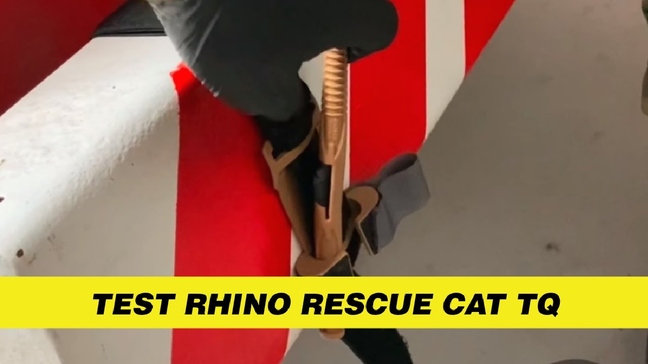 Hard test stazy taktycznej typu CAT kompozyt od Rhino Rescue #test #stopthebleed