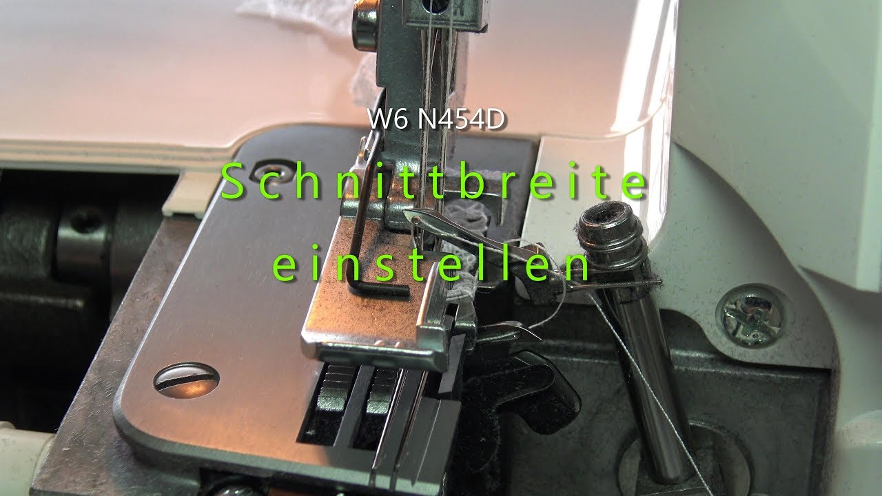 W6 N454D - Schnittbreite einstellen