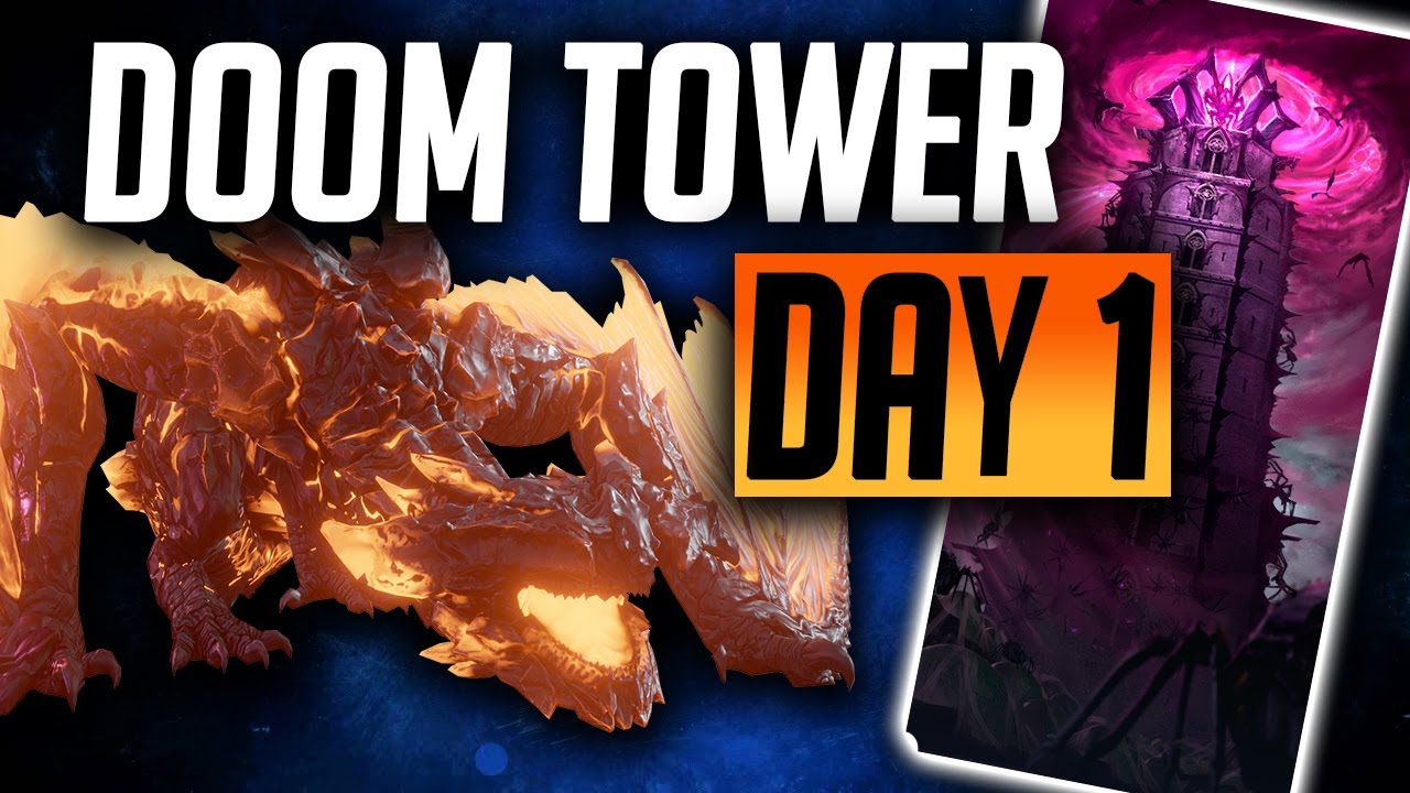 DOOM TOWER Hard Day 1! Kuldath the Magma Dragon Tips! | Raid: Shadow Legends