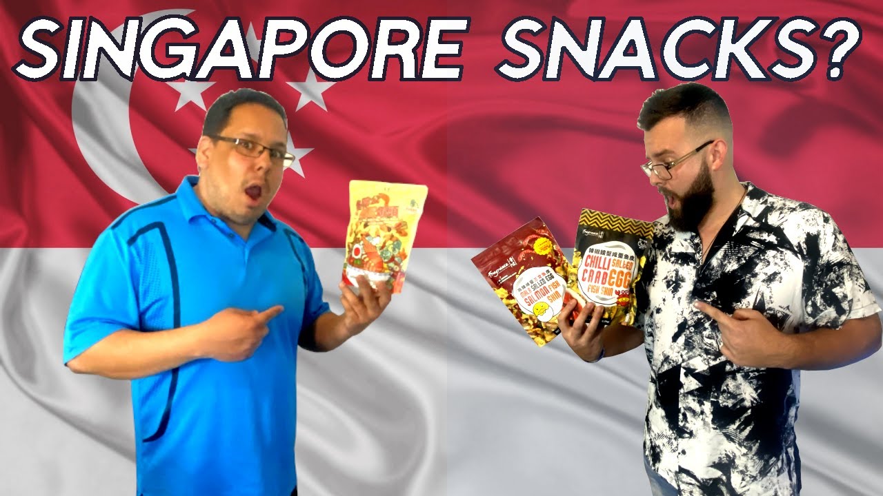 Americans Try the Famous SALTED EGG FISH SKIN from Singapore???