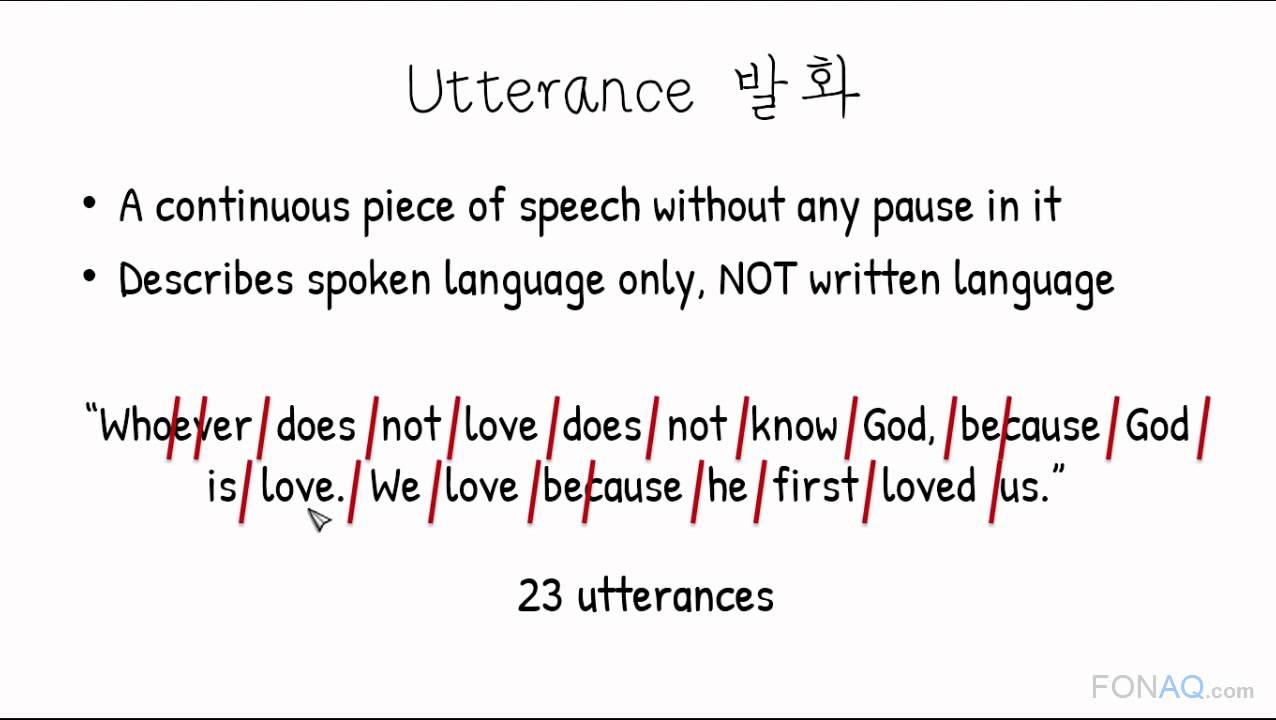 4 3 Utterance