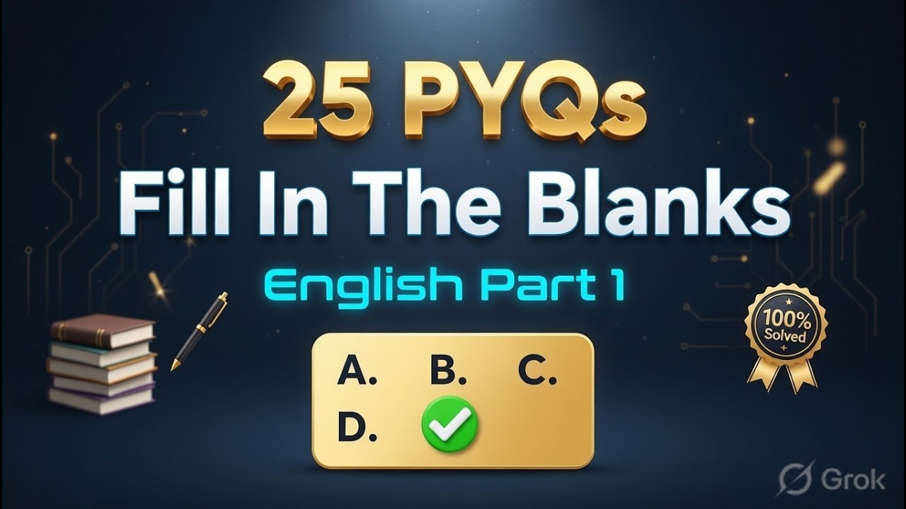 SSC CGL 2026 | 25 Fill in the Blanks English Questions with Explanations in Telugu | Tier 2