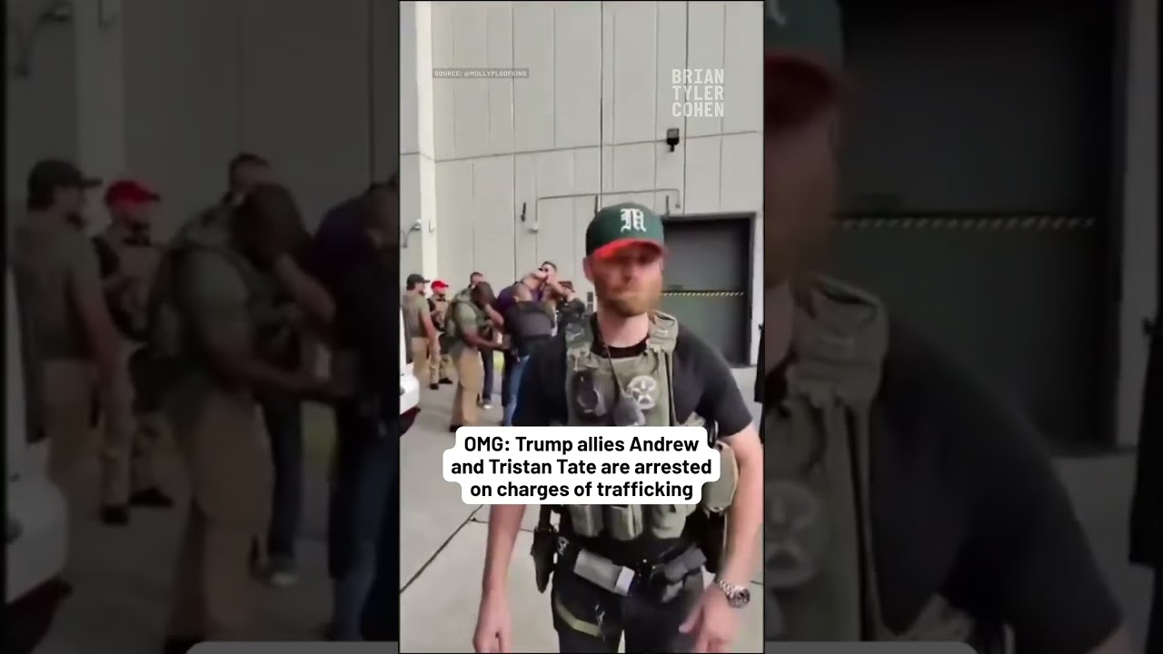 OMG: Trump allies Andrew and Tristan Tate are arrested on charges of trafficking