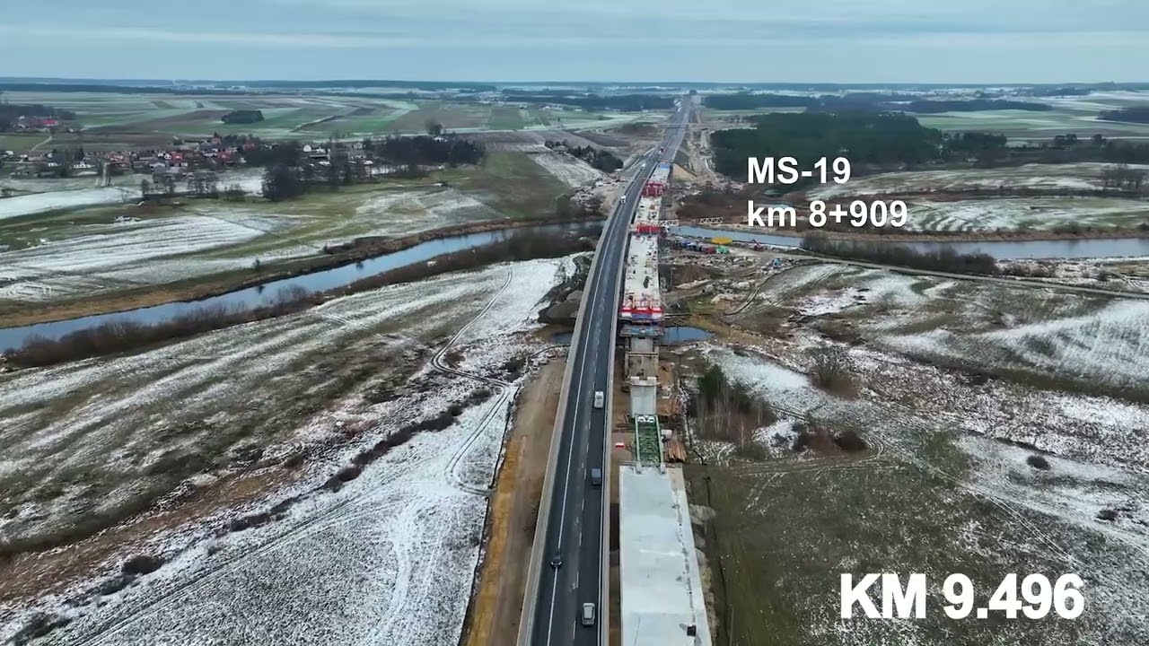 S61 Łomża – Kolno - film z powietrza - Listopad 2024