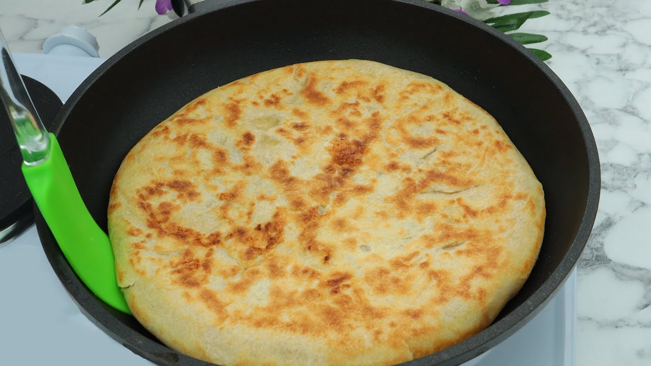 Турецкий хлеб за 10 минут (БЕЗ ДУХОВКИ) 😋 Быстрый и Очень Вкусный Рецепт - Asmr Рецепт