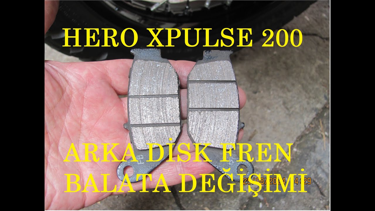 HERO XPULSE 200 ARKA FREN BALATA BAKIM-TEMİZLİK-DEĞİŞİMİ-ARKA FREN BALATASI NASIL SÖKÜLÜR?DEĞİŞİLİR?