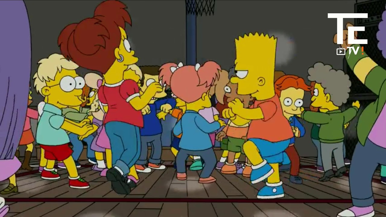 Bart Simpson baila techno