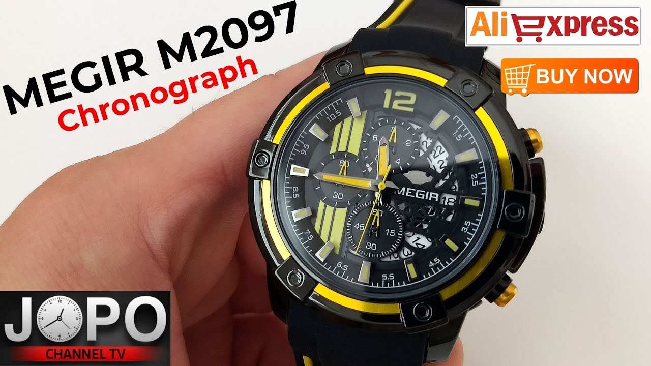 MEGIR M2097 Sport Chronograph Watch│Megir Watch Review│Subtitles