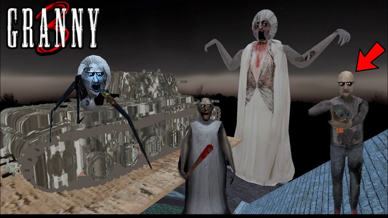 Granny 3 Enhanced Tank on the Roof Full Gameplay