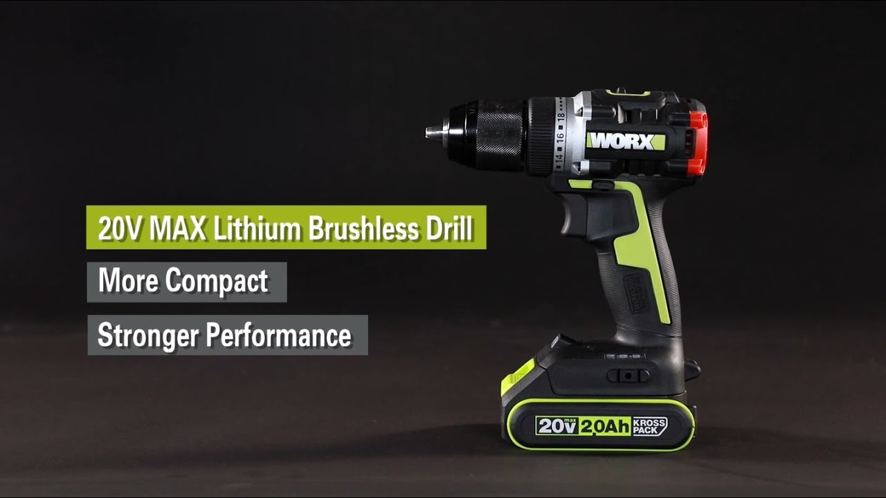 60Nm Torque | Worx WU182 20V 13mm Brushless Drill