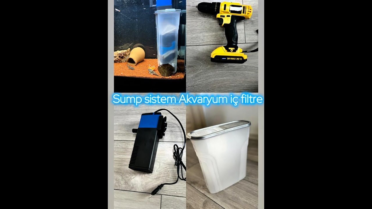 Akvaryum Sump Filtre Yapımı