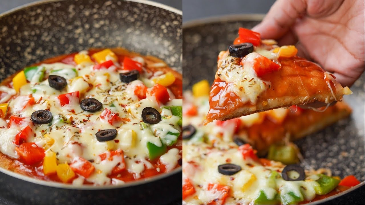 Liquid Dough Pizza Recipe | No Dough, No Rolling | Easy Pizza Recipe | Pan Pizza Recipe | N'Oven