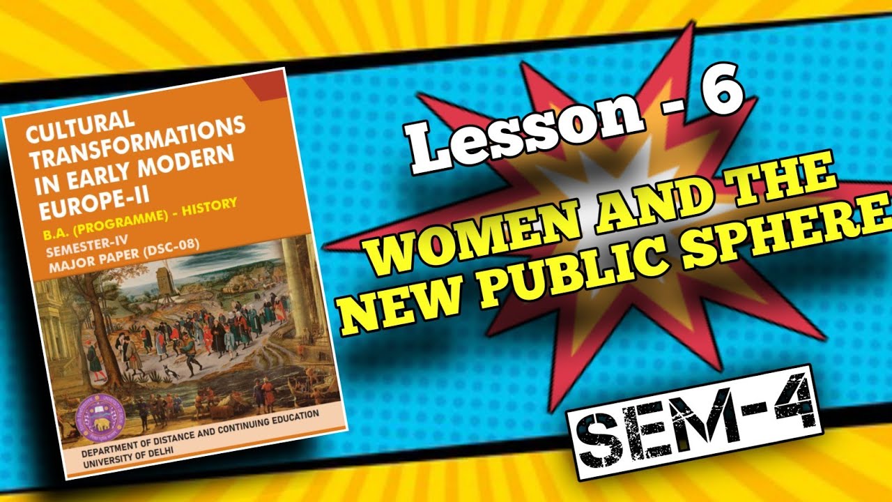 Cultural Transformation In Early Europe-2 || Lesson -6 || Sem-4 || Du Sol | Ncweb | IGNOU | Regular