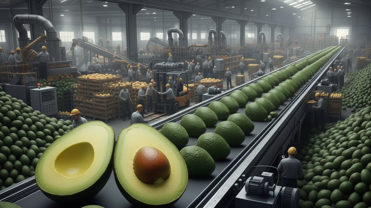 Inside a Modern Avocado Ice Cream Processing Factory | Full Process