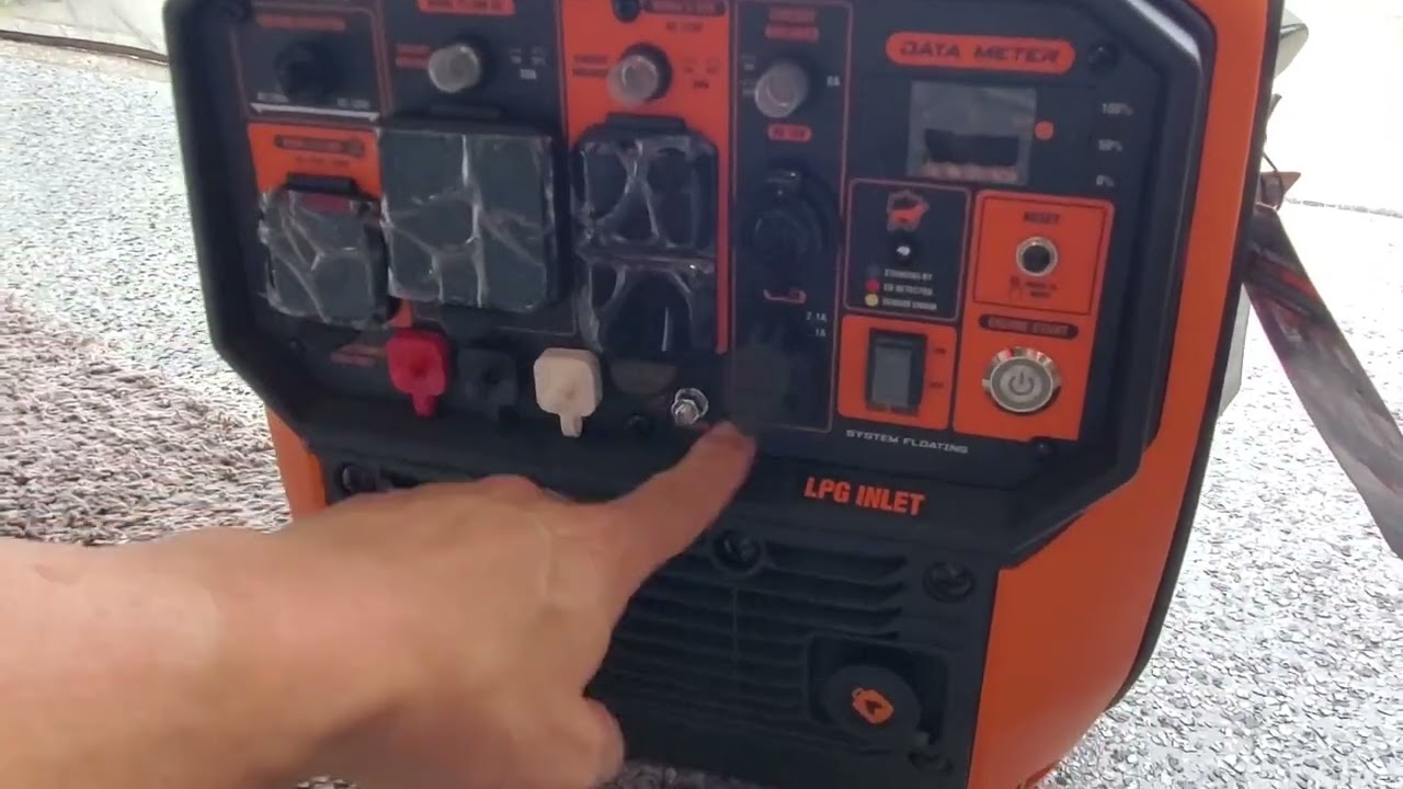 WEN Quiet 6800-Watt Dual Fuel RV-Ready Electric Start Portable Inverter Generator with Fuel Shut Off
