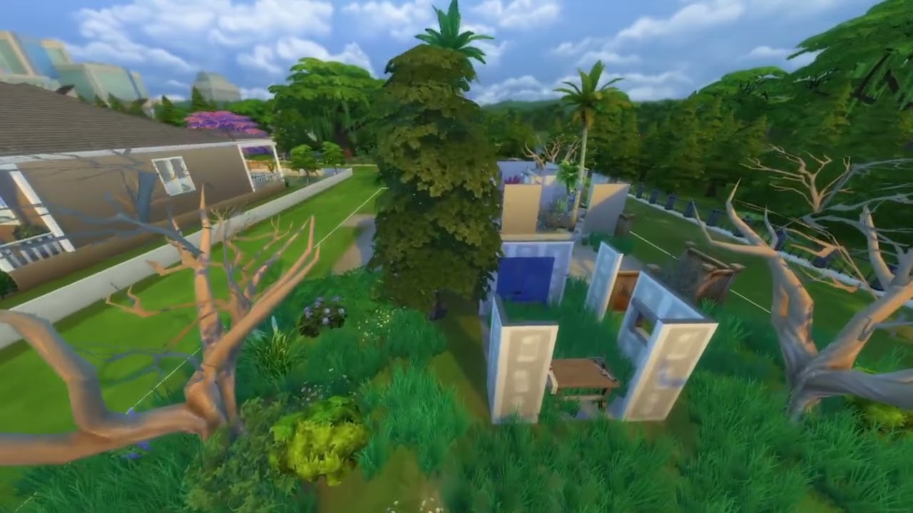 Maison délabrée dans les sims 4