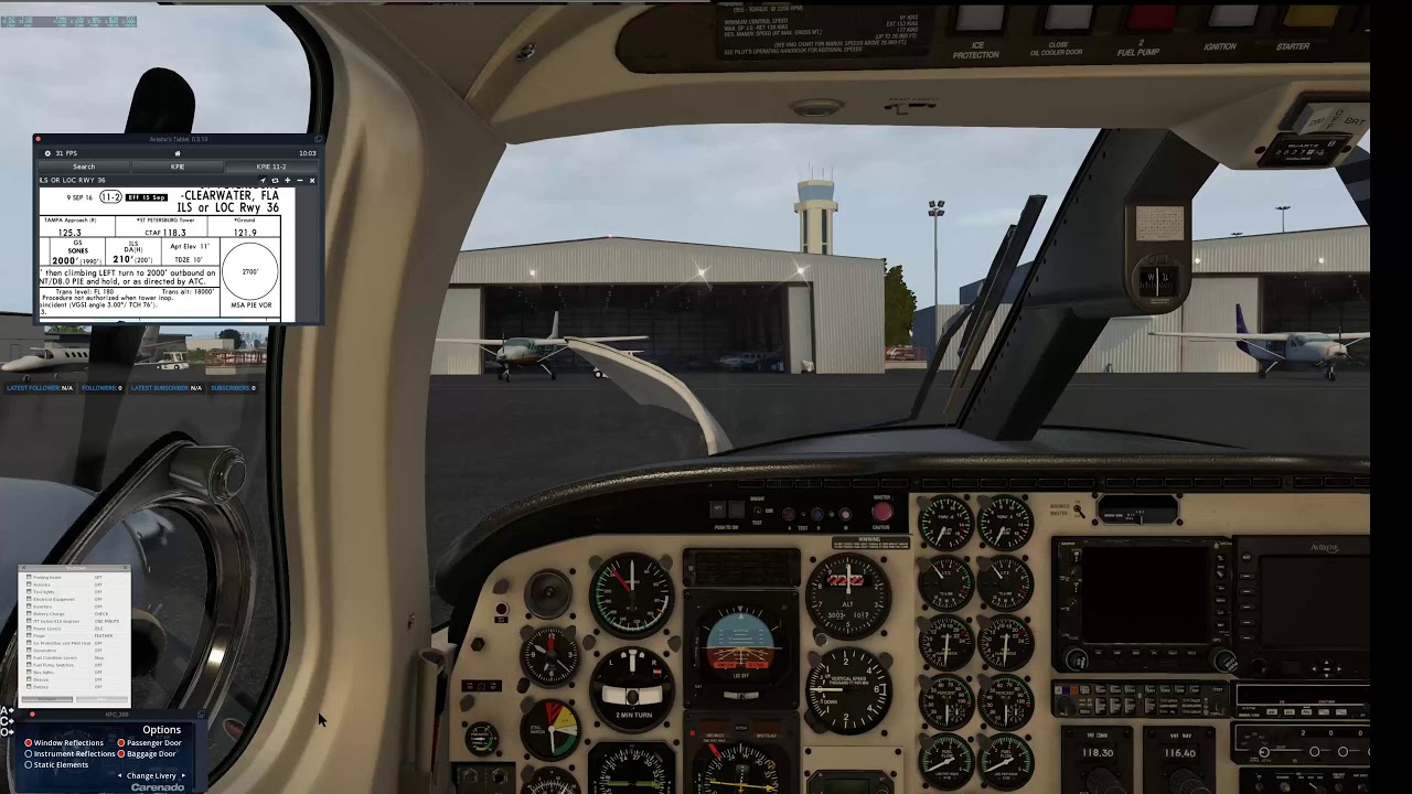 PA31T Cheyenne - Palm Beach to St. Petersburg - XPlane 4K