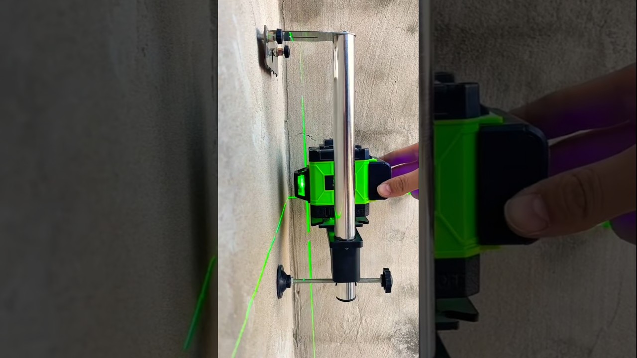 #Wall-mounted level bracket#Tile laying by mason#Water#viralvideo