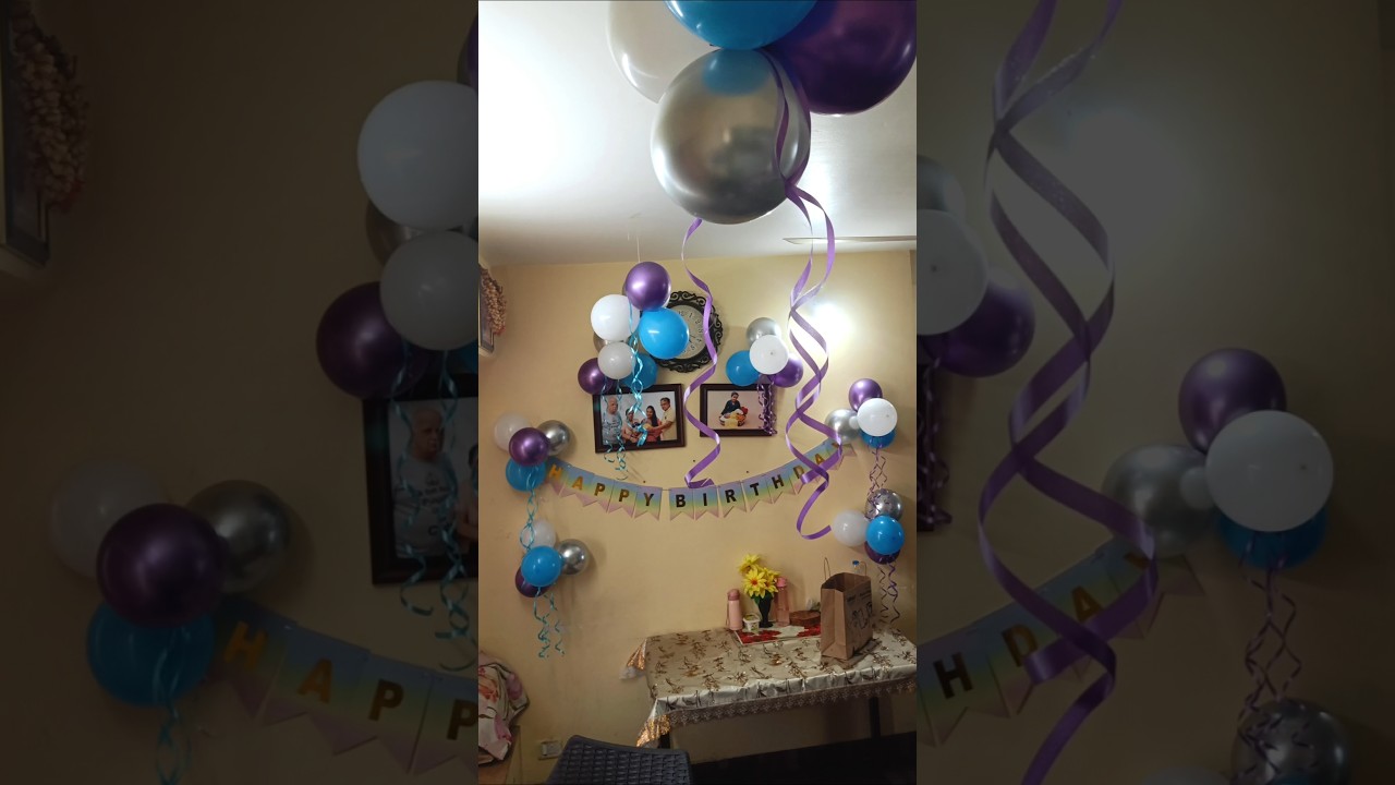 DIY Balloon decoration ideas At home 💡 birthday decoration 