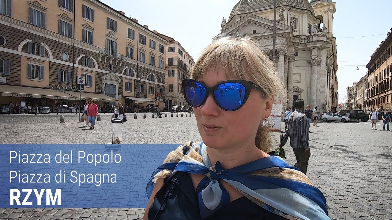 🇮🇹Najpiękniejsze Rzymskie place Piazza del Popolo, Piazza di Spagna | BAZYLIKA #podr&oacute;że