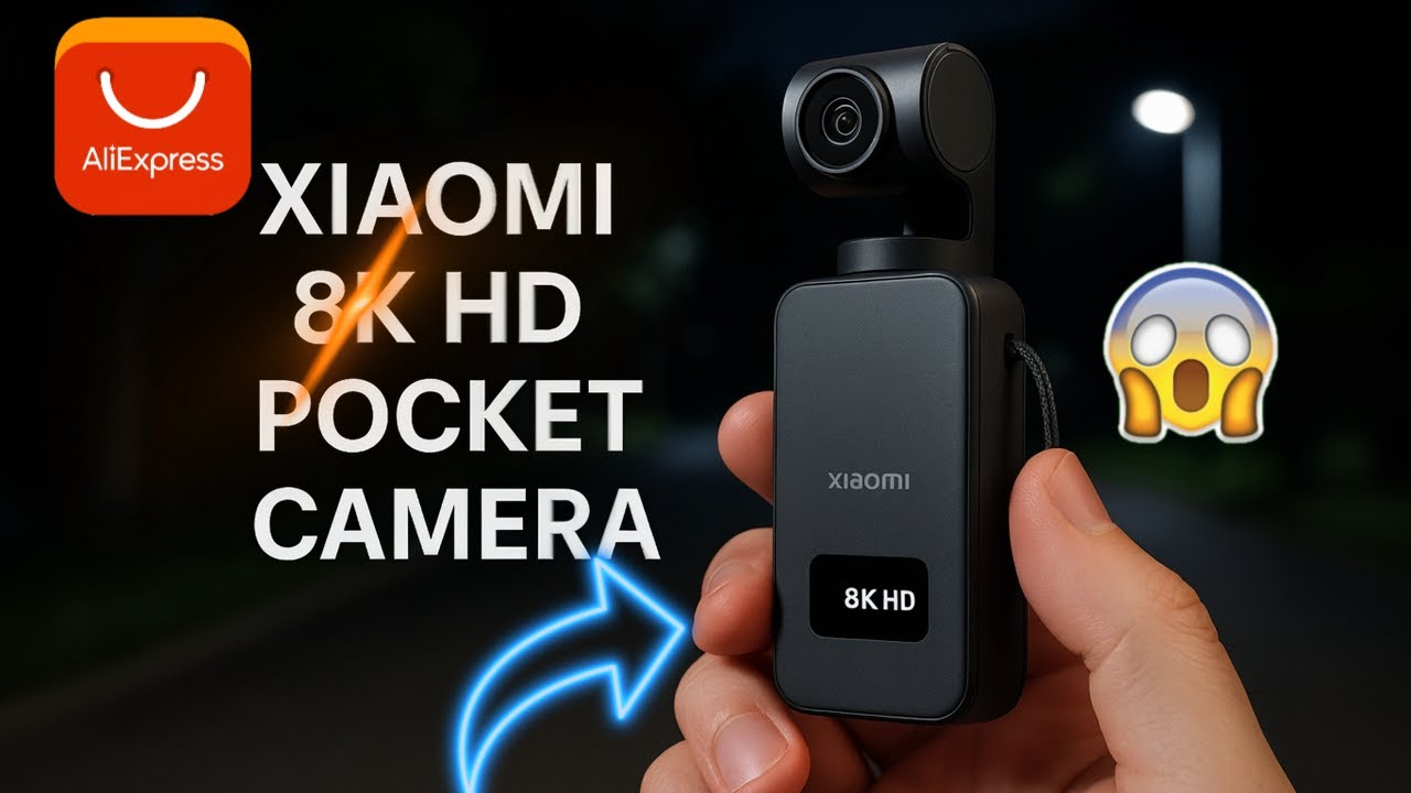 Карманная вращающаяся мини-камера Xiaomi 8K HD | Профессиональное качество в вашем кармане 2025 😱