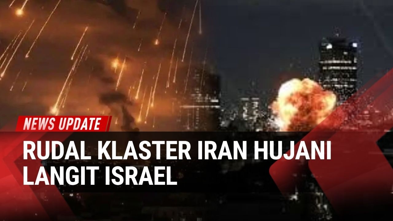 Rudal Kluster Iran Menerjang Israel, Sirine Berbunyi dan Warga Panik