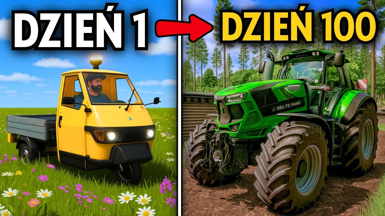 WIELKI POJEDYNEK Z @GirlNotFarming2 W LESIE 🌲 0$ start w Farming Simulator 25 timelapse