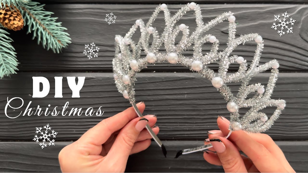 Easy Christmas Crafts How to make Christmas Crown DIY Christmas decorations