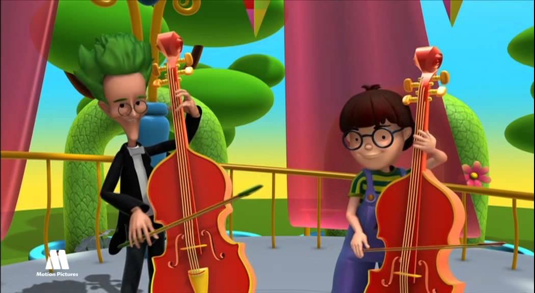 Stringed instruments, music for kids, educational video