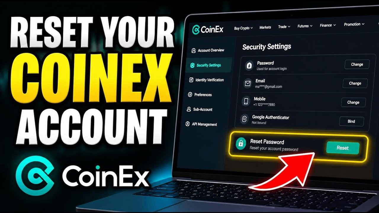 Как сбросить пароль от аккаунта CoinEx &mdash; простая инструкция