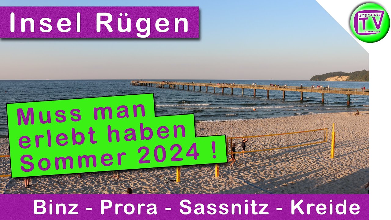 Insel Rügen Binz Prora Sassnitz Kreidefelsen im Sommer 2024
