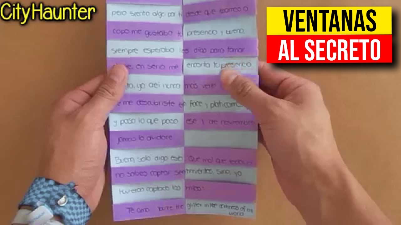 😍 Carta: TEXTO OCULTO 🤩 Cartas para SAN VALENTIN || HaunterMake