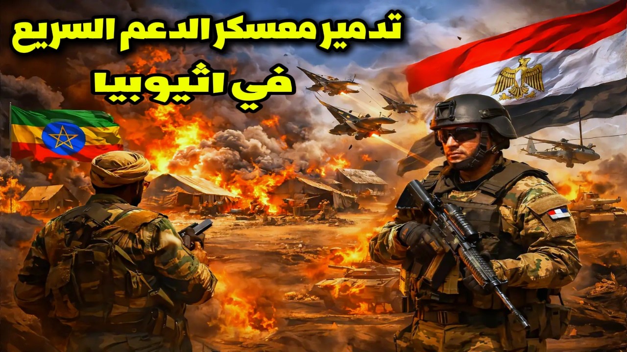 🔥 تدمير معسكر الدعم السريع في “بني شنقول” بإثيوبيا | هل مصر تستعد للتدخل العسكري؟ تحليل خطير!