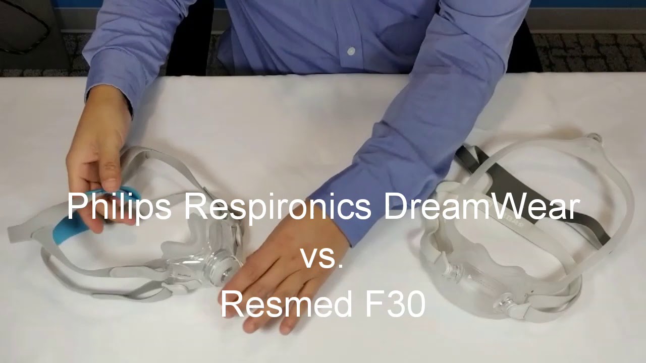 ResMed AirFit F30 CPAP Mask versus Philips Respironics DreamWear Full Face Mask