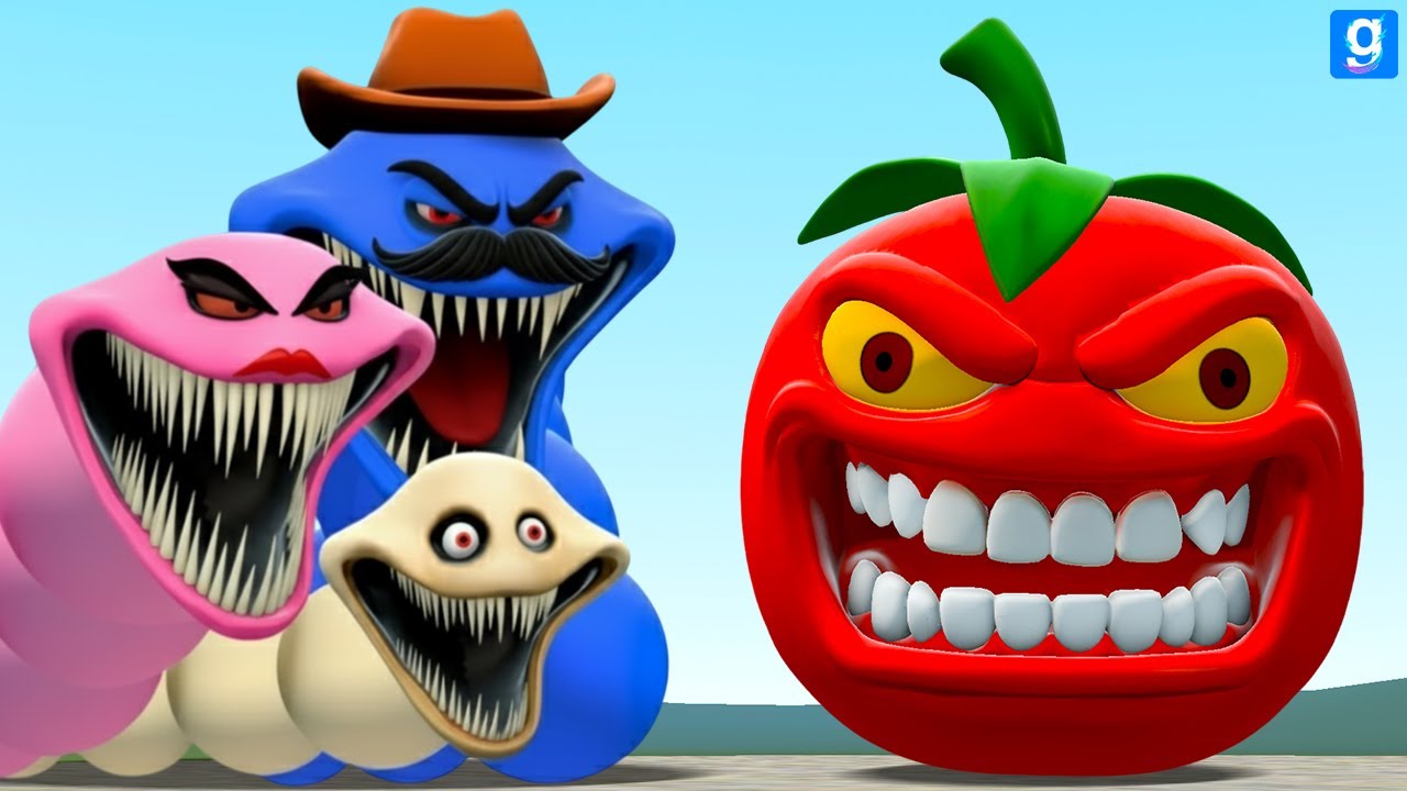 HUNGRY WORM FAMILY FOR ROBLOX GOT ANGRY In Garry's Mod!?