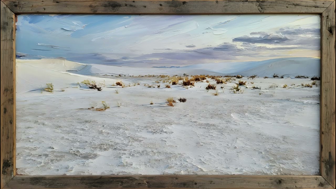 White Sands Art Screensaver for TV | 1 Scene - 2 Hrs Luxury Gallery TV