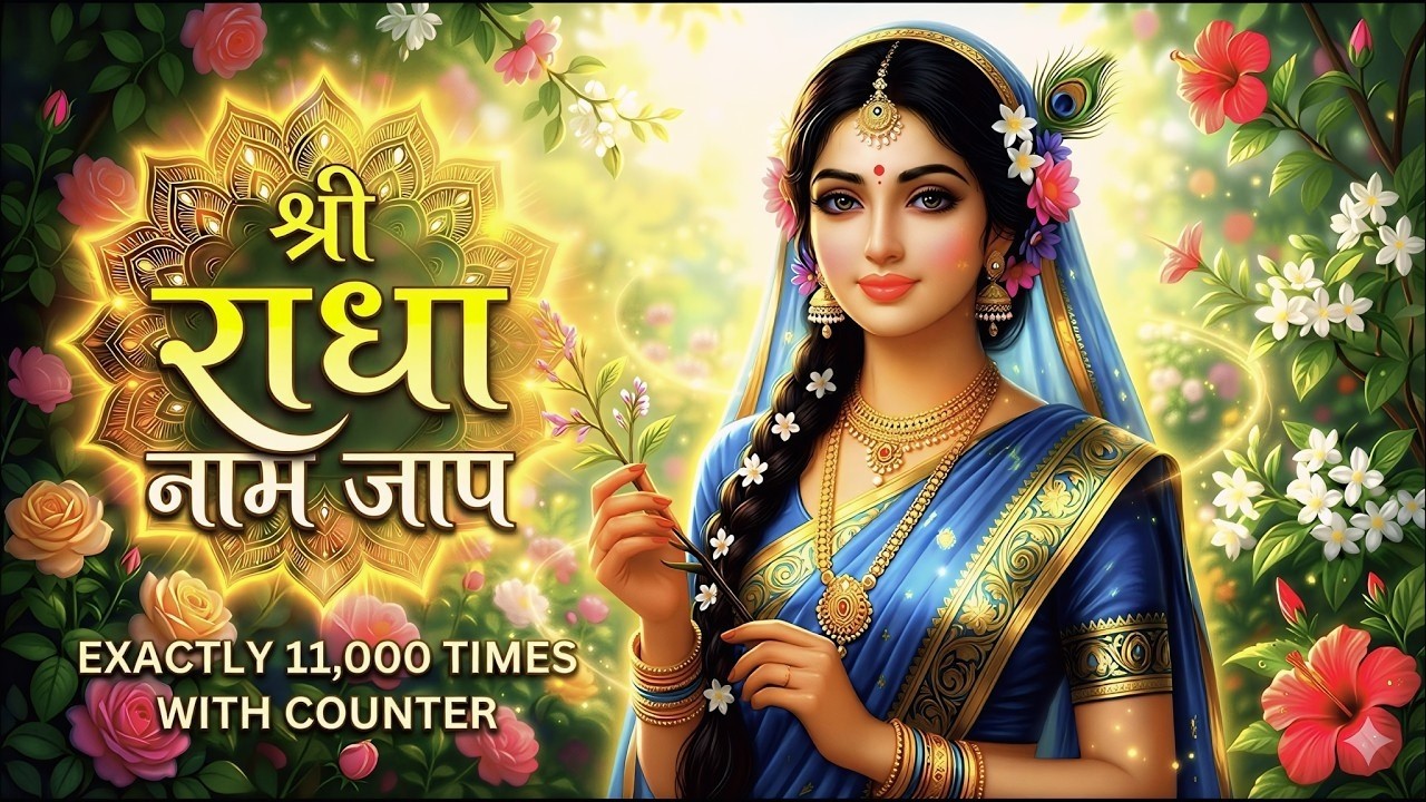 Shri Radha Shri Radha Naam Jap 1008 Baar - श्री राधा श्री राधा नाम जप Radha Dhun, Radha Jap Mantra