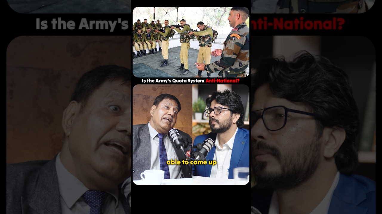 Is The Army's Quota System Anti-National? 😱 Maj Gen Rajpal Punja | Nitin Bajaj #shorts #india #army