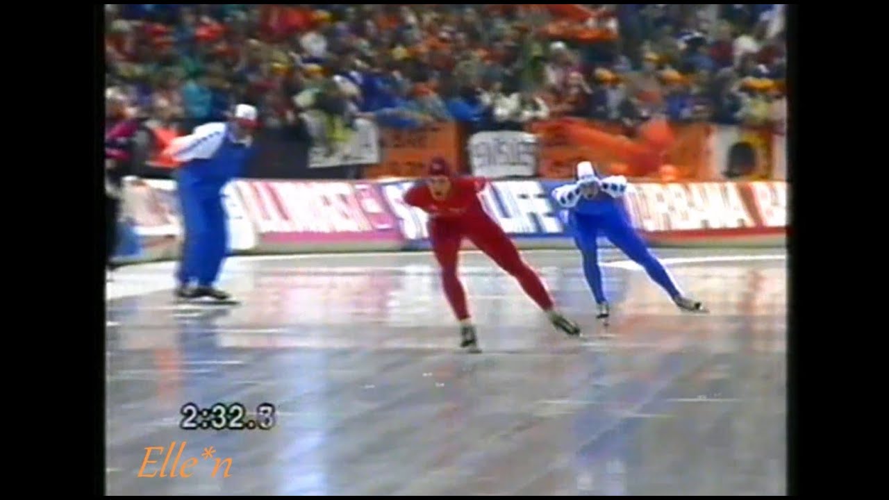 World Cup Final Heerenveen 1990 - 10 km Koss - Van der Burg