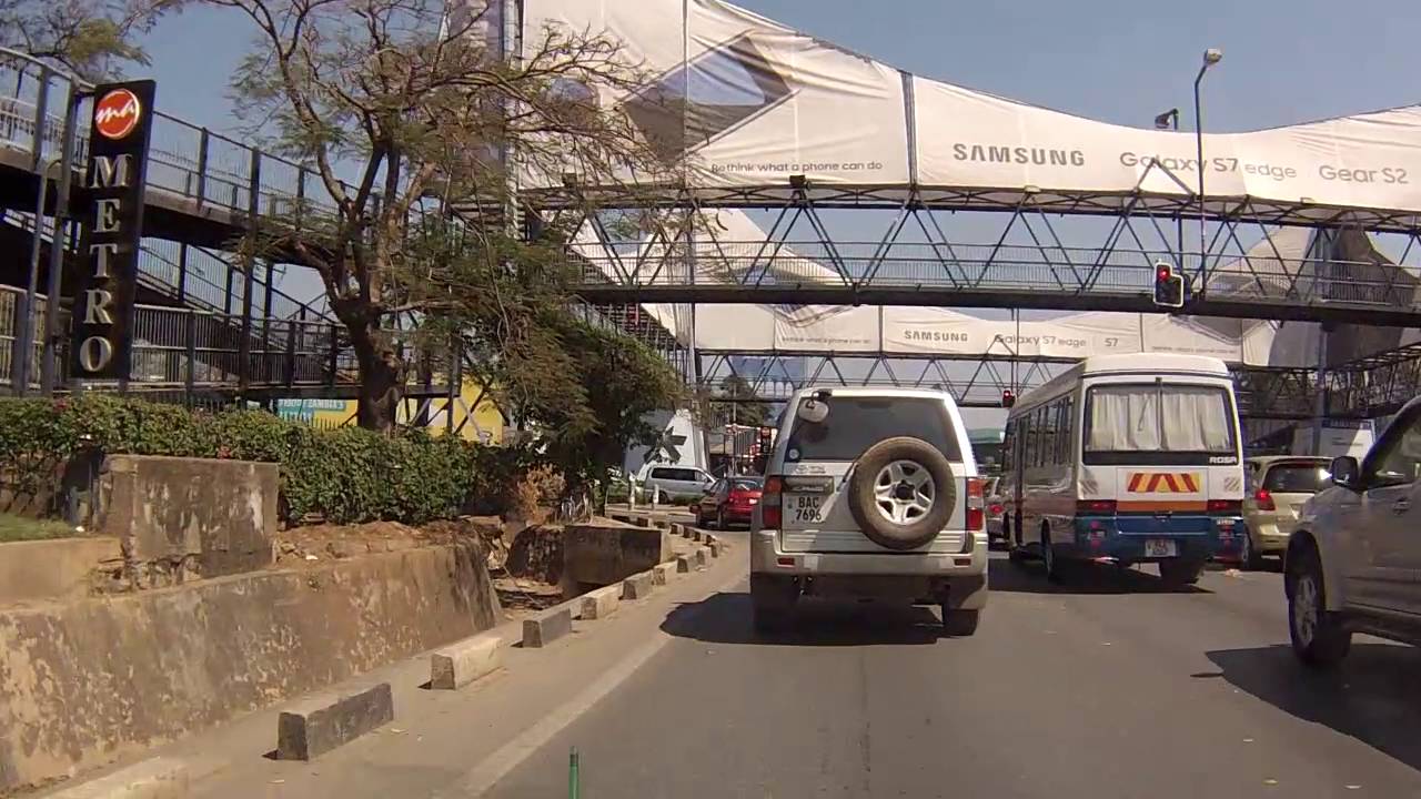 zam1news.com - East Park - Manda Hill - Kuku Market - Chawama - in a Taxi Lusaka Zambia - Dash Cam