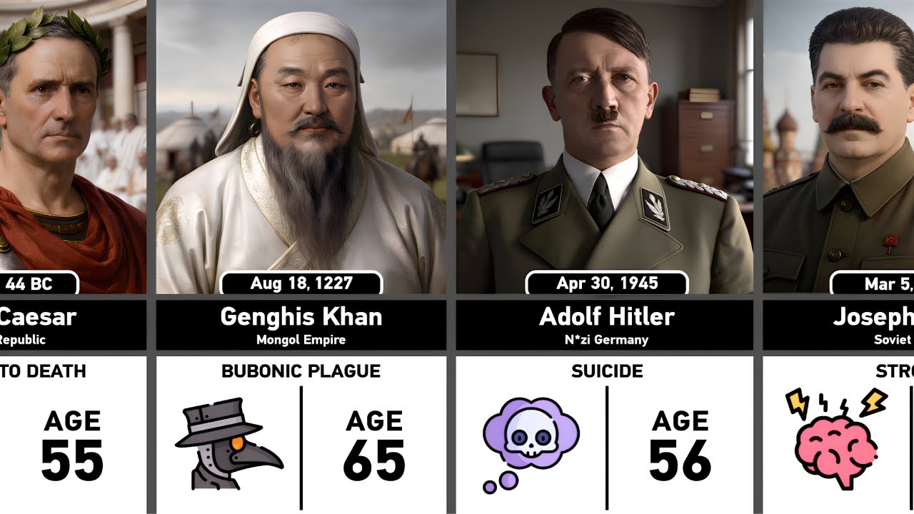 Death Reasons of Famous World Rulers